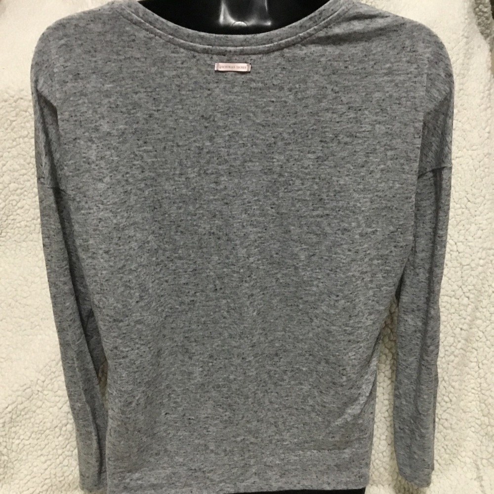 Victoria’s Secret Gray Sleep-shirt XSmall Long Sleeve - Picture 5 of 10